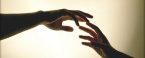 Hands touching -helping hands
